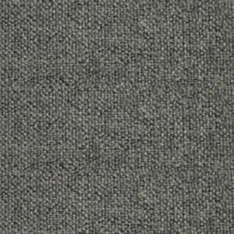 Gray woven fabric sample displaying a mottled texture with olive and charcoal tones, exhibiting a dense, uniform, granular weave.